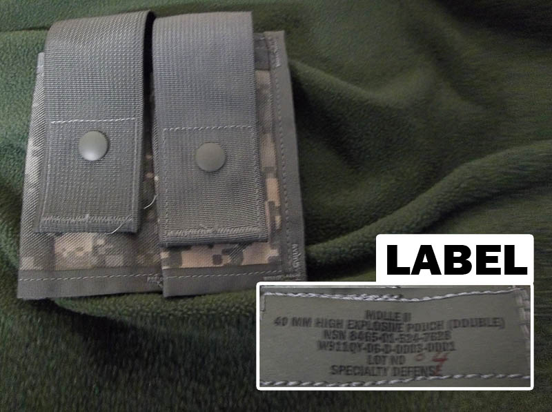 MOLLE II 40mm Double High Explosive Pouch (ACU)